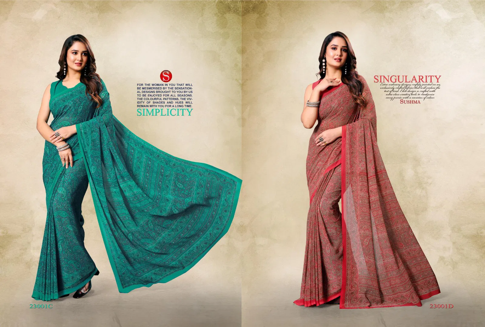 Classical By Sushma Printed Weightless Sarees Online Wholesale